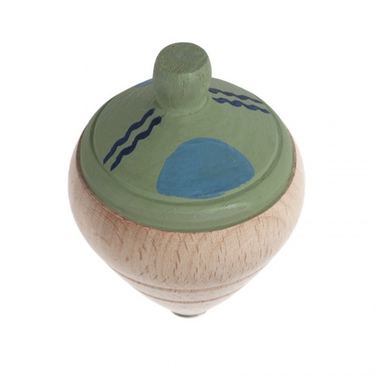 Μπομπονιέρα Βάπτισης Ξύλινη Ζωγραφιστή Σβούρα