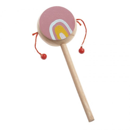 Μπομπονιέρα Βάπτισης Ξύλινο Ζωγραφιστό Τυμπανάκι