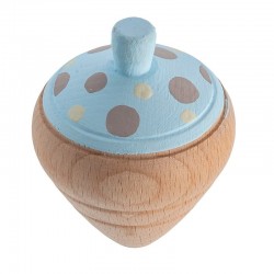 Μπομπονιέρα Βάπτισης Ξύλινη Ζωγραφιστή Σβούρα