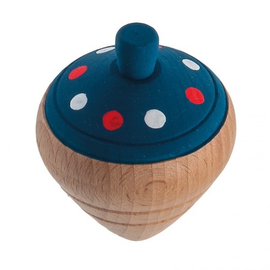 Μπομπονιέρα Βάπτισης Ξύλινη Ζωγραφιστή Σβούρα