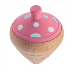 Μπομπονιέρα Βάπτισης Ξύλινη Ζωγραφιστή Σβούρα