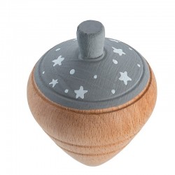 Μπομπονιέρα Βάπτισης Ξύλινη Ζωγραφιστή Σβούρα