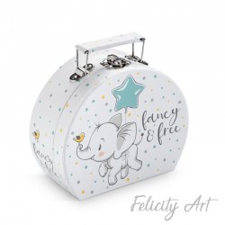  Μπομπονιέρα Βάπτισης Χάρτινο Βαλιτσάκι