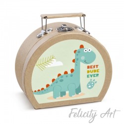  Μπομπονιέρα Βάπτισης Χάρτινο Βαλιτσάκι