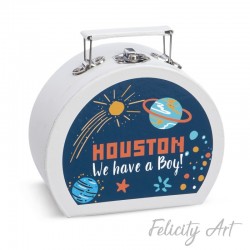  Μπομπονιέρα Βάπτισης Χάρτινο Βαλιτσάκι