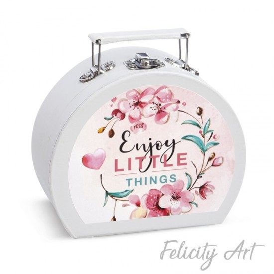  Μπομπονιέρα Βάπτισης Χάρτινο Βαλιτσάκι