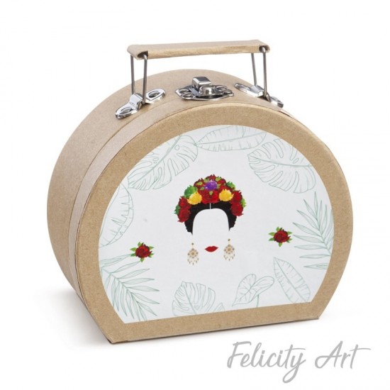  Μπομπονιέρα Βάπτισης Χάρτινο Βαλιτσάκι