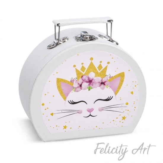  Μπομπονιέρα Βάπτισης Χάρτινο Βαλιτσάκι