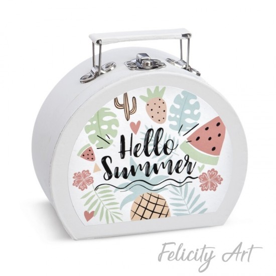  Μπομπονιέρα Βάπτισης Χάρτινο Βαλιτσάκι