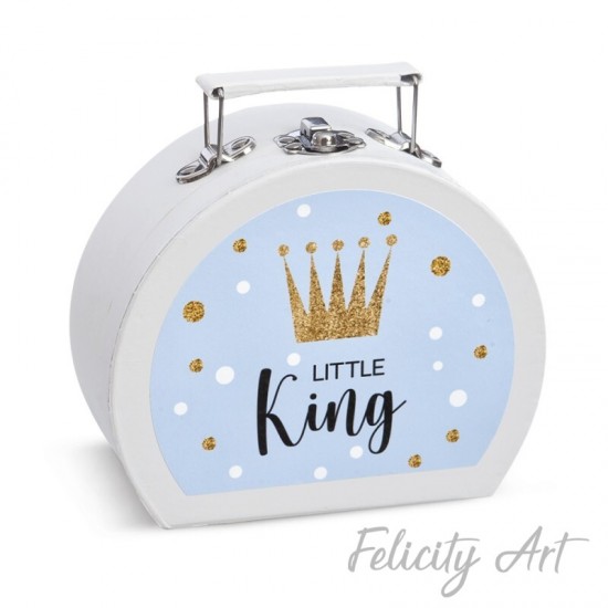  Μπομπονιέρα Βάπτισης Χάρτινο Βαλιτσάκι