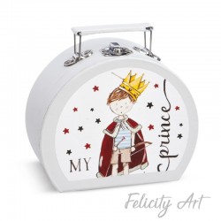  Μπομπονιέρα Βάπτισης Χάρτινο Βαλιτσάκι