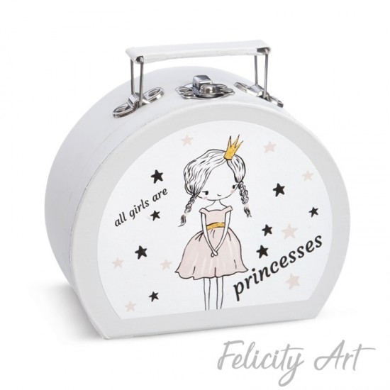  Μπομπονιέρα Βάπτισης Χάρτινο Βαλιτσάκι