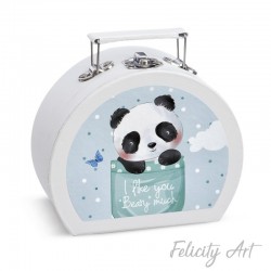  Μπομπονιέρα Βάπτισης Χάρτινο Βαλιτσάκι