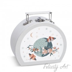  Μπομπονιέρα Βάπτισης Χάρτινο Βαλιτσάκι