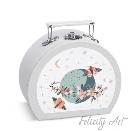  Μπομπονιέρα Βάπτισης Χάρτινο Βαλιτσάκι