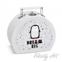  Μπομπονιέρα Βάπτισης Χάρτινο Βαλιτσάκι