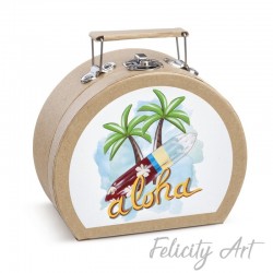  Μπομπονιέρα Βάπτισης Χάρτινο Βαλιτσάκι