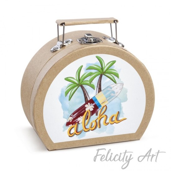  Μπομπονιέρα Βάπτισης Χάρτινο Βαλιτσάκι