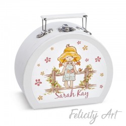  Μπομπονιέρα Βάπτισης Χάρτινο Βαλιτσάκι