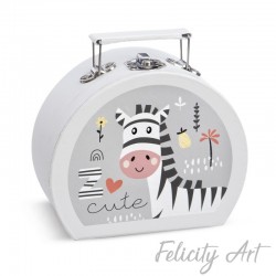  Μπομπονιέρα Βάπτισης Χάρτινο Βαλιτσάκι