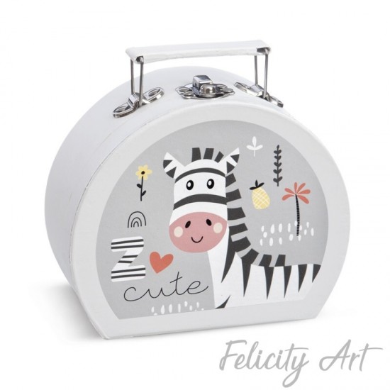  Μπομπονιέρα Βάπτισης Χάρτινο Βαλιτσάκι