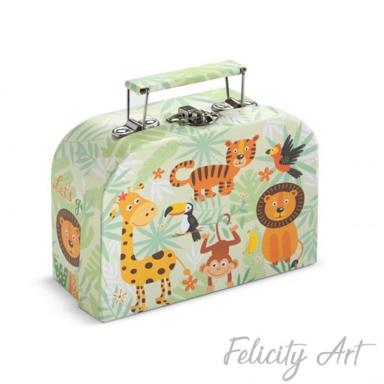  Μπομπονιέρα Βάπτισης Χάρτινο Βαλιτσάκι