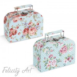  Μπομπονιέρα Βάπτισης Χάρτινο Βαλιτσάκι