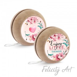 Μπομπονιέρα Βάπτισης Γιο-Γιο με Θέμα Enjoy Little Things