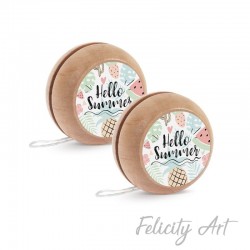 Μπομπονιέρα Βάπτισης Γιο-Γιο με Θέμα Hello Summer