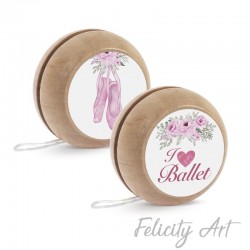 Μπομπονιέρα Βάπτισης Γιο-Γιο με Θέμα Μπαλαρίνα