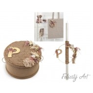 Σετ Βάπτισης για Κορίτσι με Θέμα "Macrame"