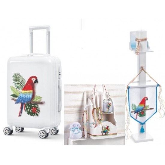 Σετ Βάπτισης με Θέμα  "Παπαγάλος"