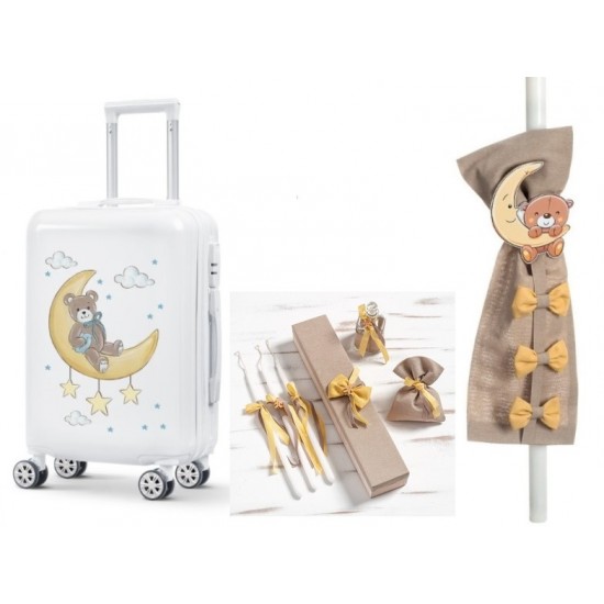 Σετ Βάπτισης με Θέμα "Αρκουδάκι στο Φεγγάρι"