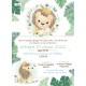 Προσκλητήριο Βάπτισης για Αγόρι με Θέμα "Lion King"