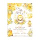 Προσκλητήριο Βάπτισης για Αγόρι με Θέμα "Μέλισσα" 