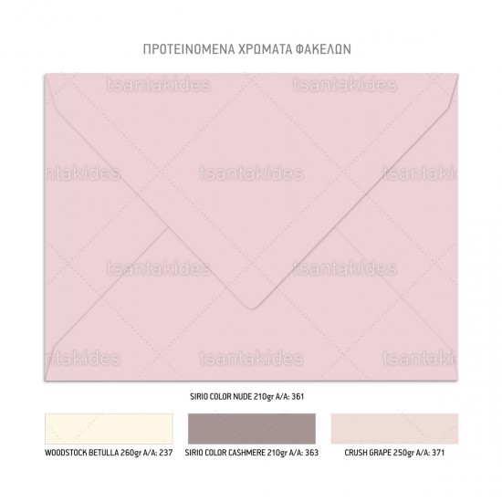 Προσκλητήριο Γάμου  με  Θέμα Ροζ Boho Pampas