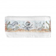 Μπομπονιέρα Βάπτισης  Πετσέτα με Θέμα Ζωάκια της Θάλασσας