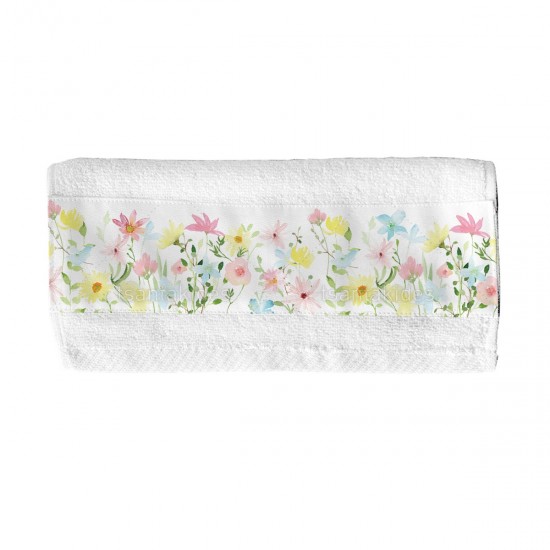 Μπομπονιέρα Βάπτισης  Πετσέτα με Θέμα Αργιολούλουδα