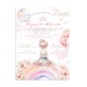 Προσκλητήριο Βάπτισης για Κορίτσι με Θέμα " Πριγκίπισσα "