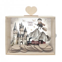 Ξύλινο Κουτί Ευχών με Θέμα Harry Potter Ξύλινο Κουτί Ευχών με Θέμα Harry Potter