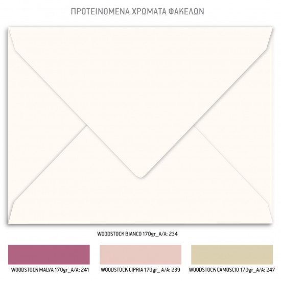 Προσκλητήριο Γάμου  σε Ροζ Pastel Χρωματισμούς