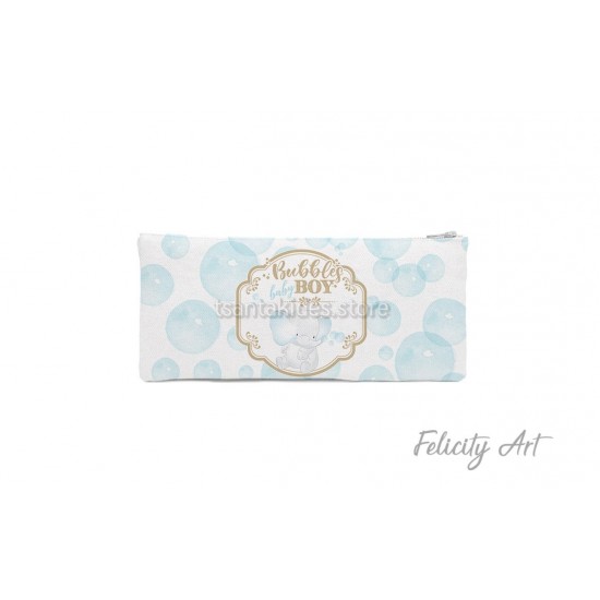 Μπομπονιέρα Βάπτισης Υφασμάτινη Κασετίνα με Θέμα "Ελεφαντάκι"