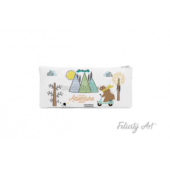 Μπομπονιέρα Βάπτισης Υφασμάτινη Κασετίνα με Θέμα "Adventure"