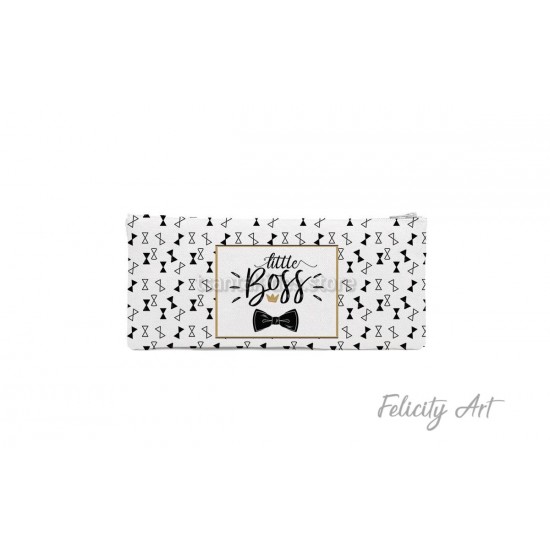 Μπομπονιέρα Βάπτισης Υφασμάτινη Κασετίνα με Θέμα "Little Boss"