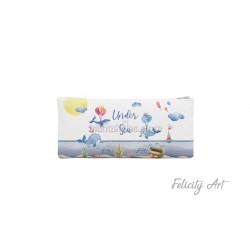 Μπομπονιέρα Βάπτισης Υφασμάτινη Κασετίνα με Θέμα "Ωκεανός"