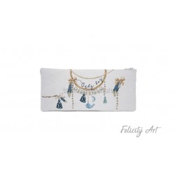 Μπομπονιέρα Βάπτισης Υφασμάτινη Κασετίνα με Θέμα "Ονειροπαγίδα"