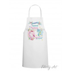 Ποδιά Νονού - Νονάς με Θέμα  " Μονόκερος και Δράκος "