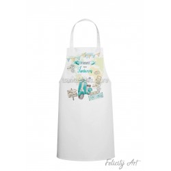 Ποδιά Νονού - Νονάς με Θέμα "Βέσπα"