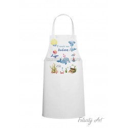 Ποδιά Νονού - Νονάς με Θέμα "Βυθός "