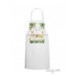 Ποδιά Νονού - Νονάς με Θέμα "Ζωάκια της Ζούγκλας "